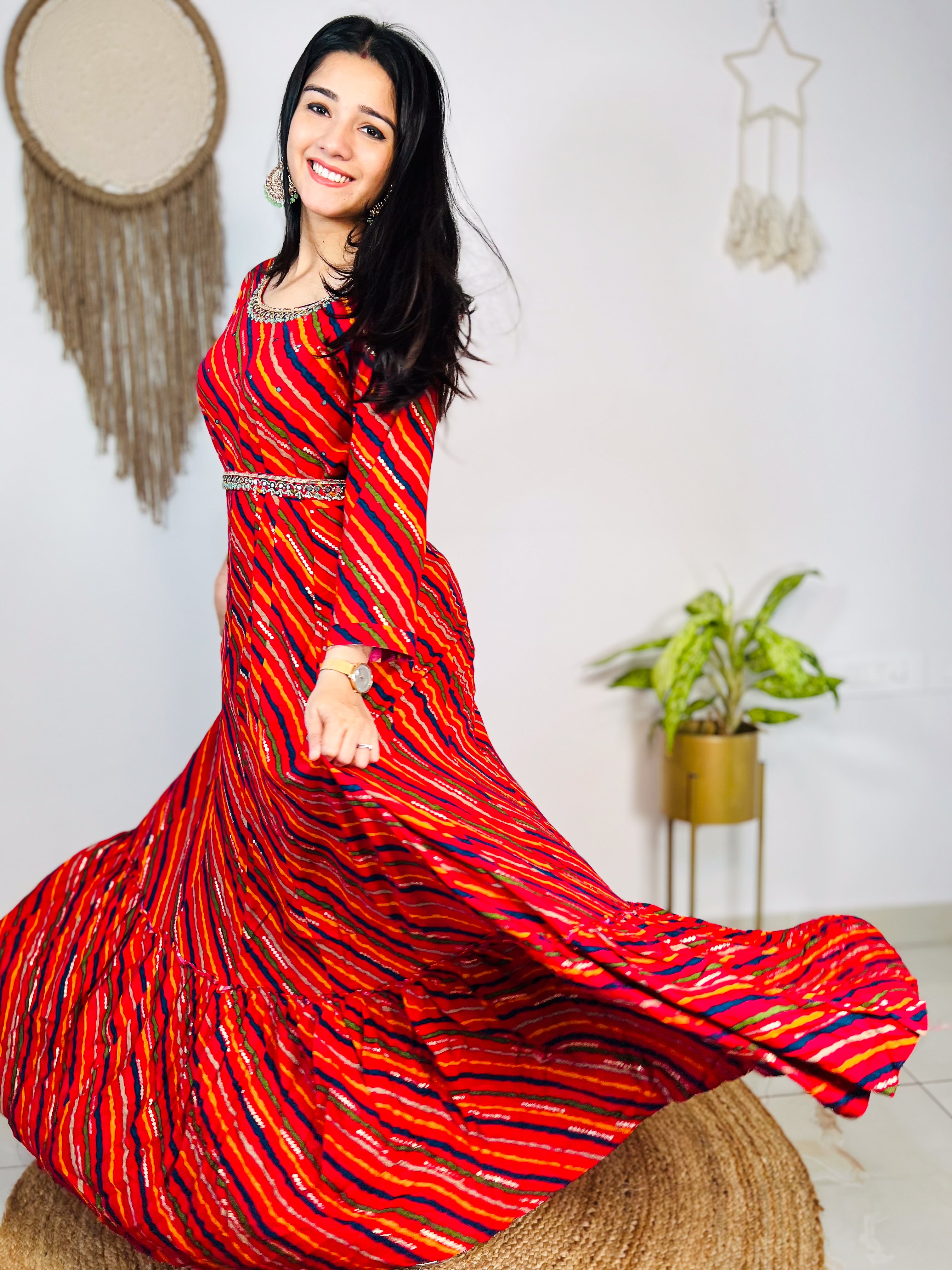 Festive Wear Exclusive New Designer Gown, 3/4th Sleeves, Printed at Rs 549  in Surat
